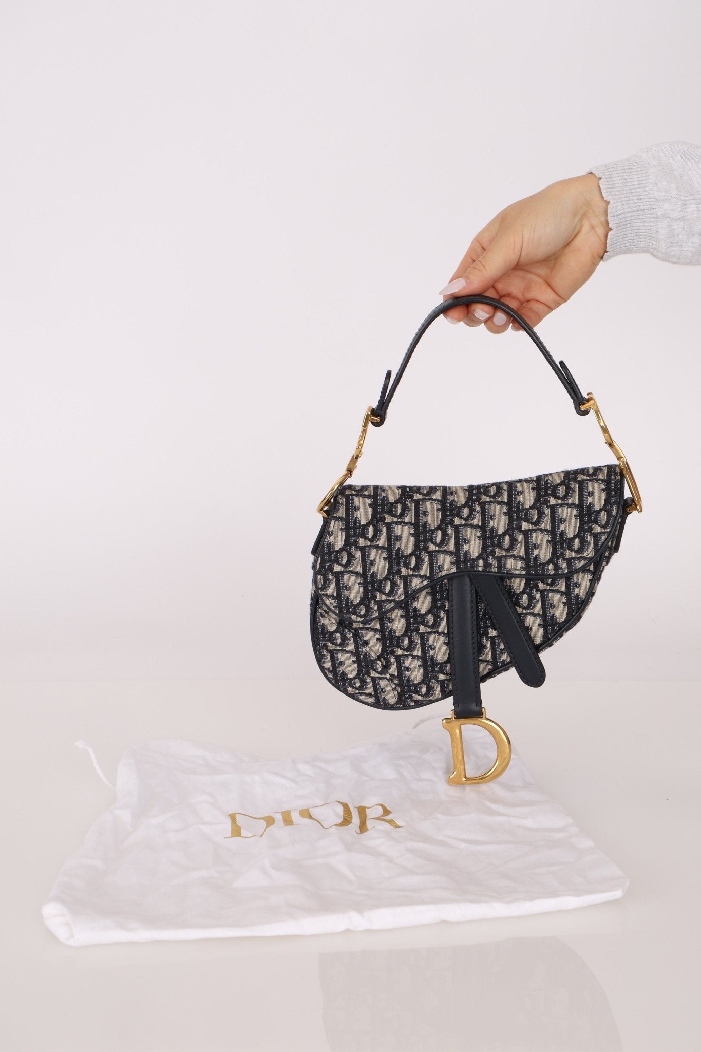 Dior 2018 Oblique Mini Saddle Bag - FashioNica