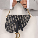 Dior 2018 Oblique Mini Saddle Bag - FashioNica