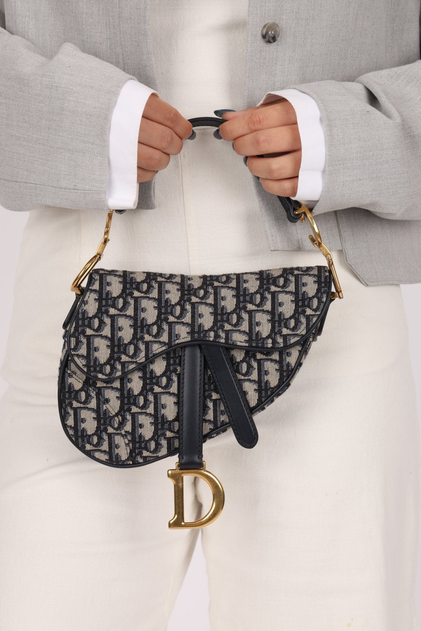 Dior 2018 Oblique Mini Saddle Bag - FashioNica