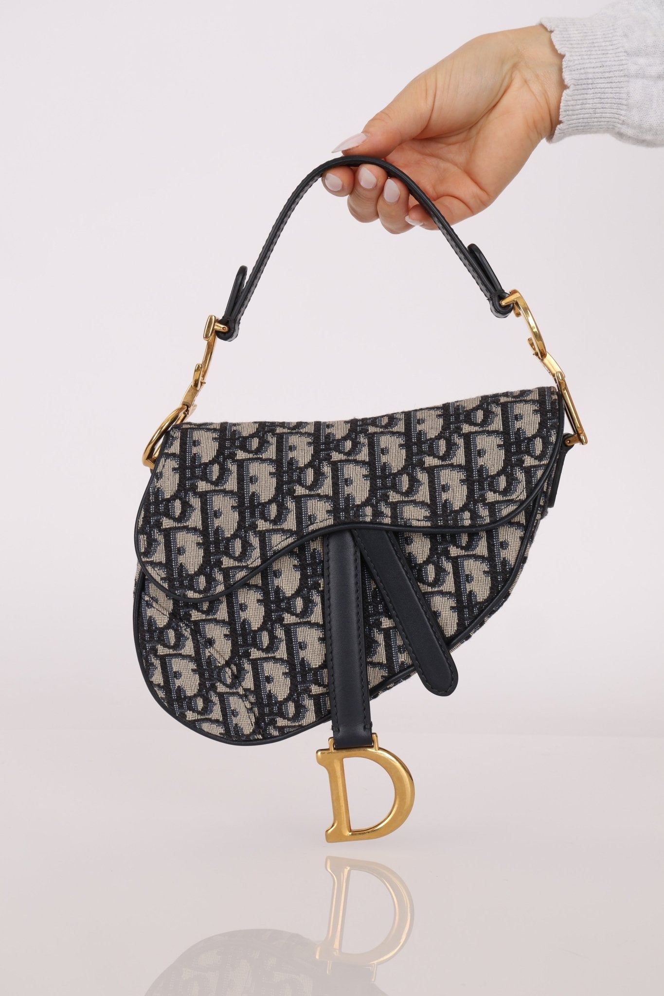 Dior 2018 Oblique Mini Saddle Bag - FashioNica