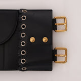 Dior 2018 Saddle Grommet Wide Belt 75 - FashioNica