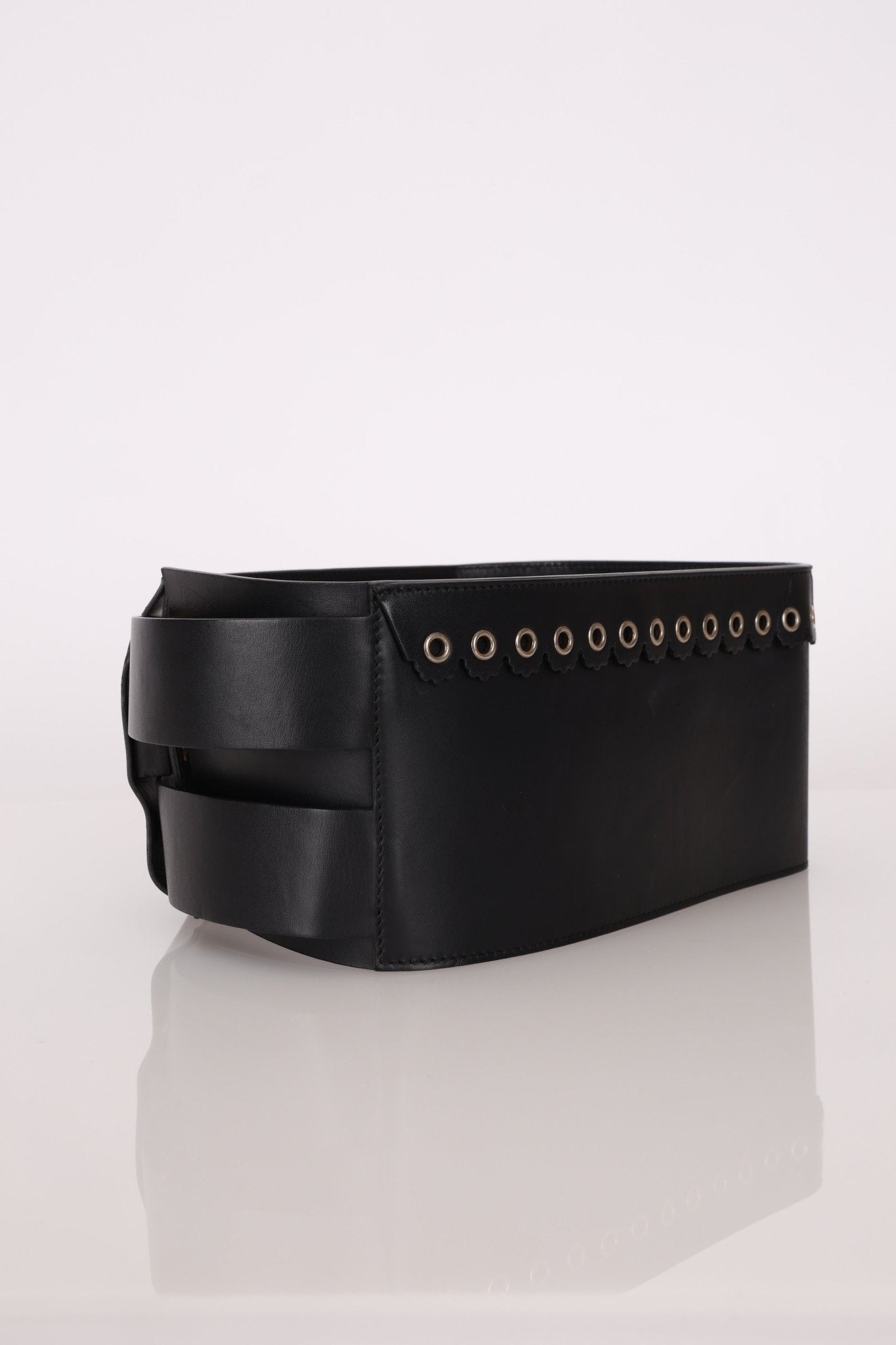 Dior 2018 Saddle Grommet Wide Belt 75 - FashioNica