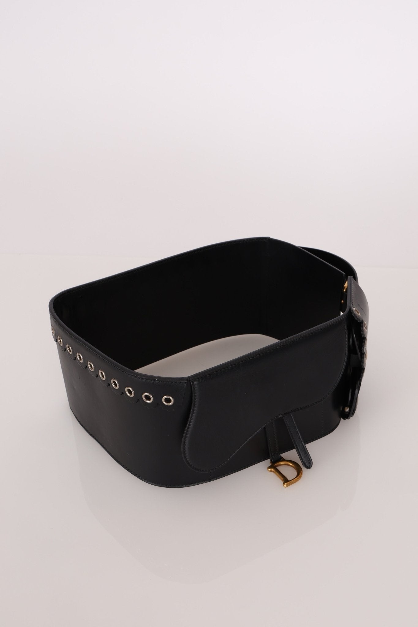 Dior 2018 Saddle Grommet Wide Belt 75 - FashioNica