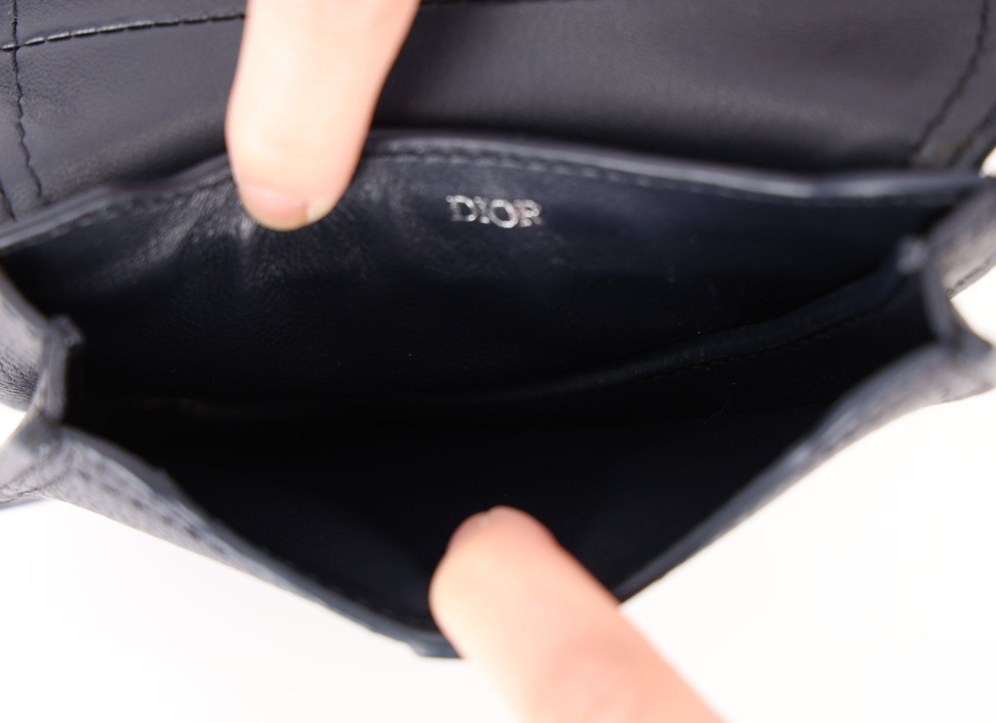 Dior 2019 Calfskin Grained Saddle Pouch - FashioNica