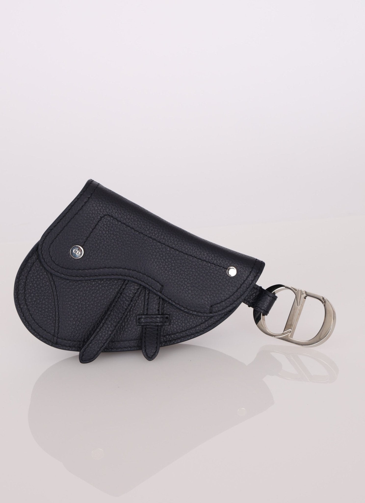 Dior 2019 Calfskin Grained Saddle Pouch - FashioNica