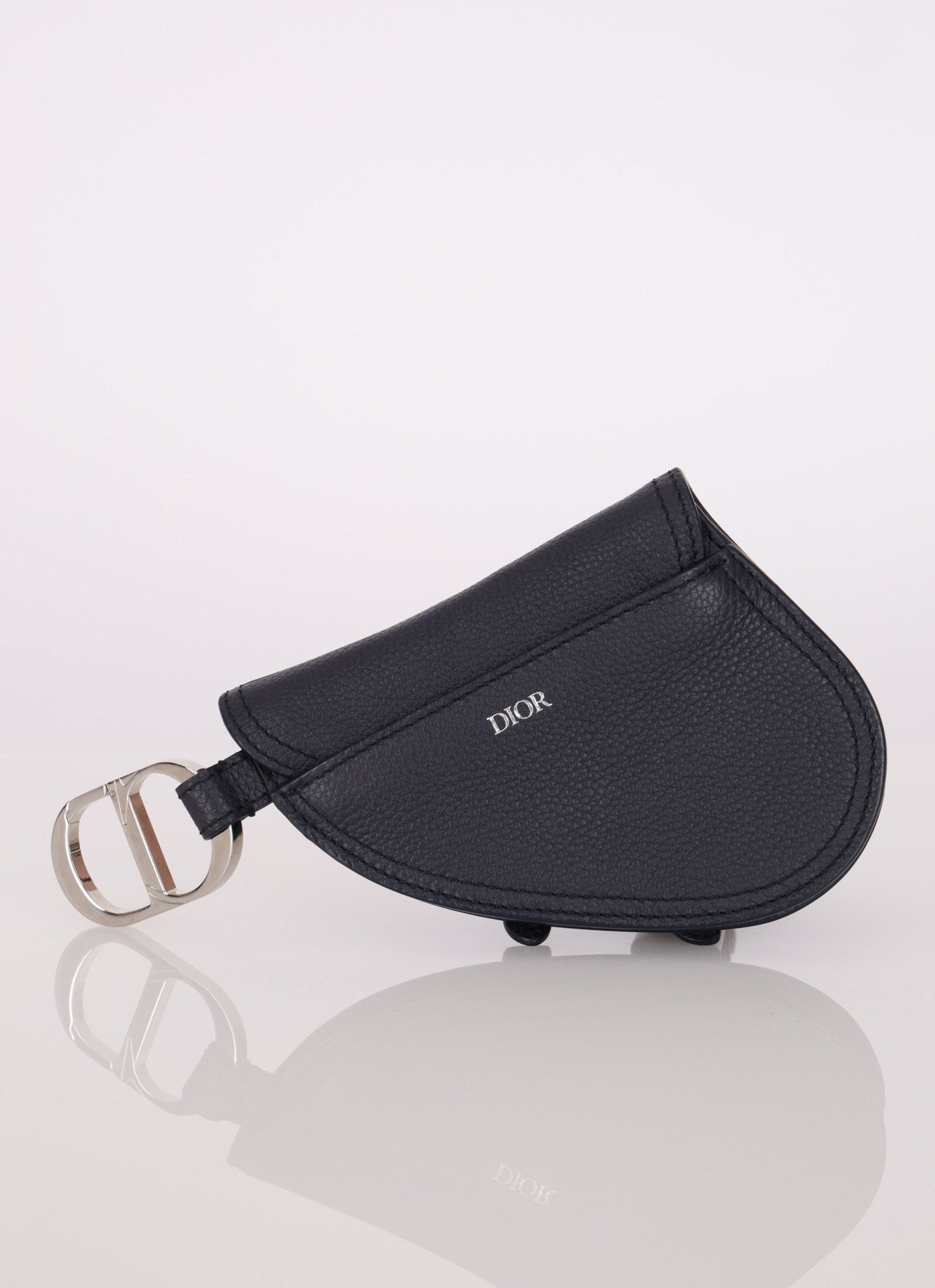 Dior 2019 Calfskin Grained Saddle Pouch - FashioNica