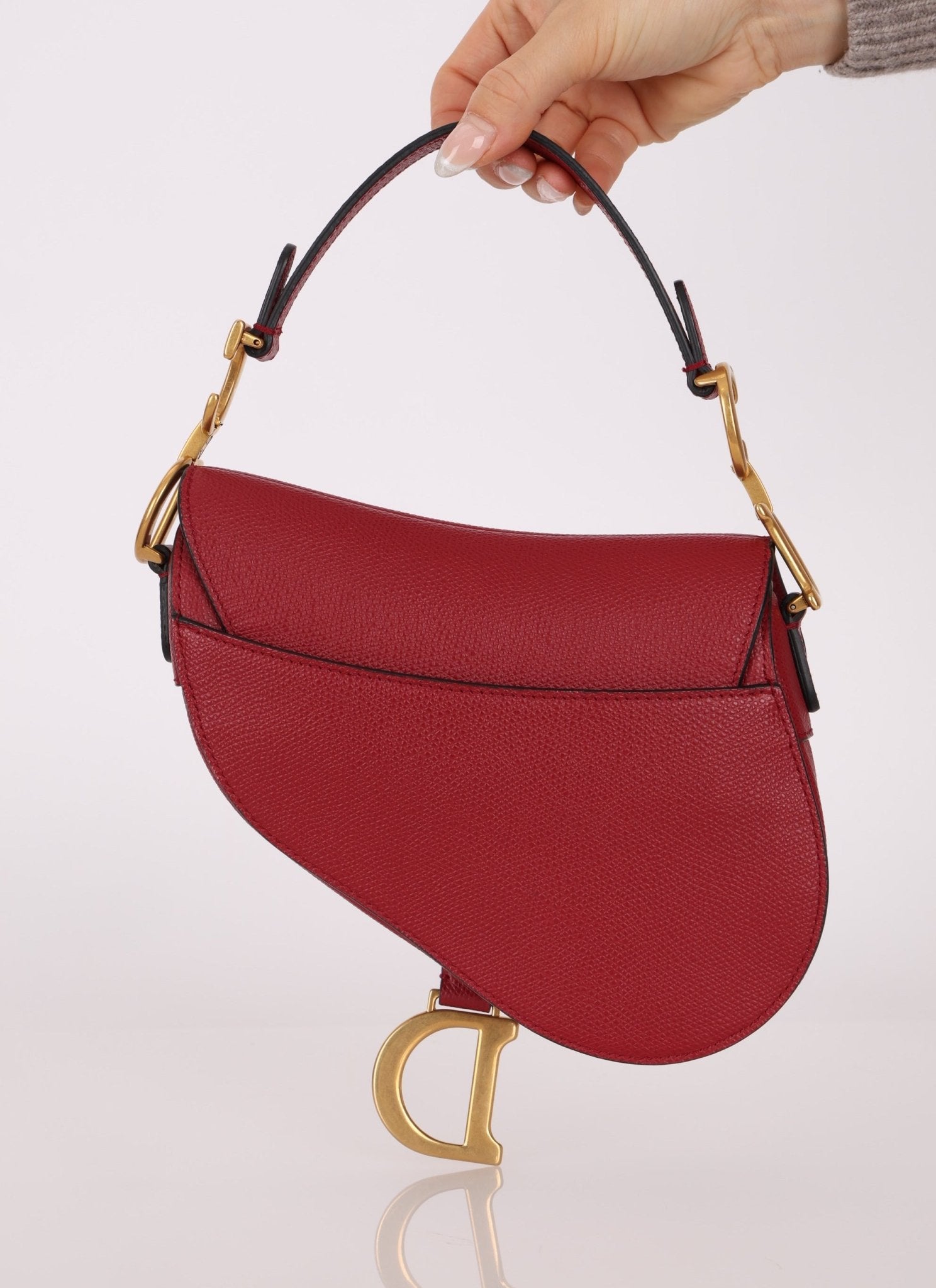 Dior 2019 Grained Calfskin Mini Saddle - FashioNica