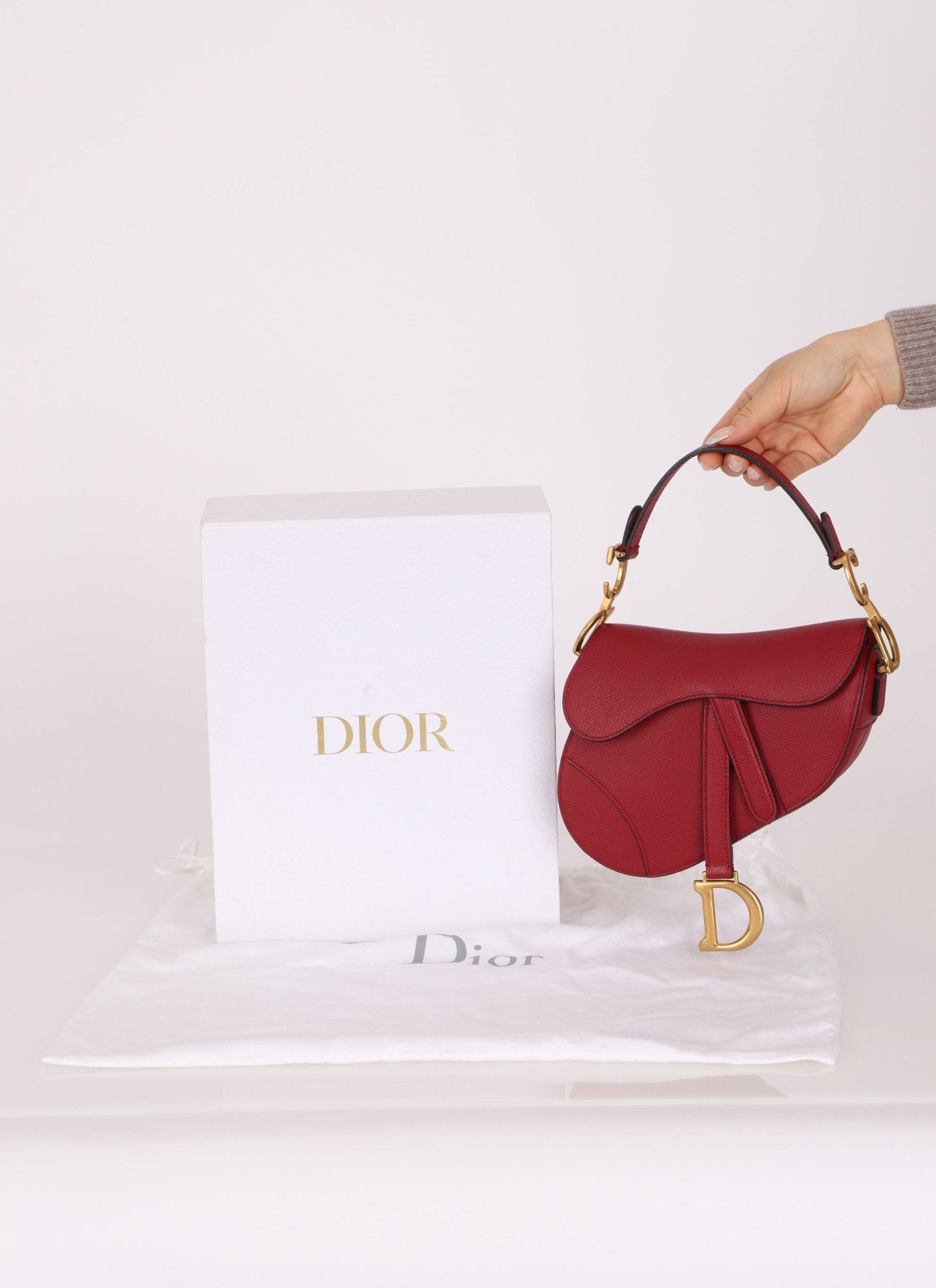 Dior 2019 Grained Calfskin Mini Saddle - FashioNica