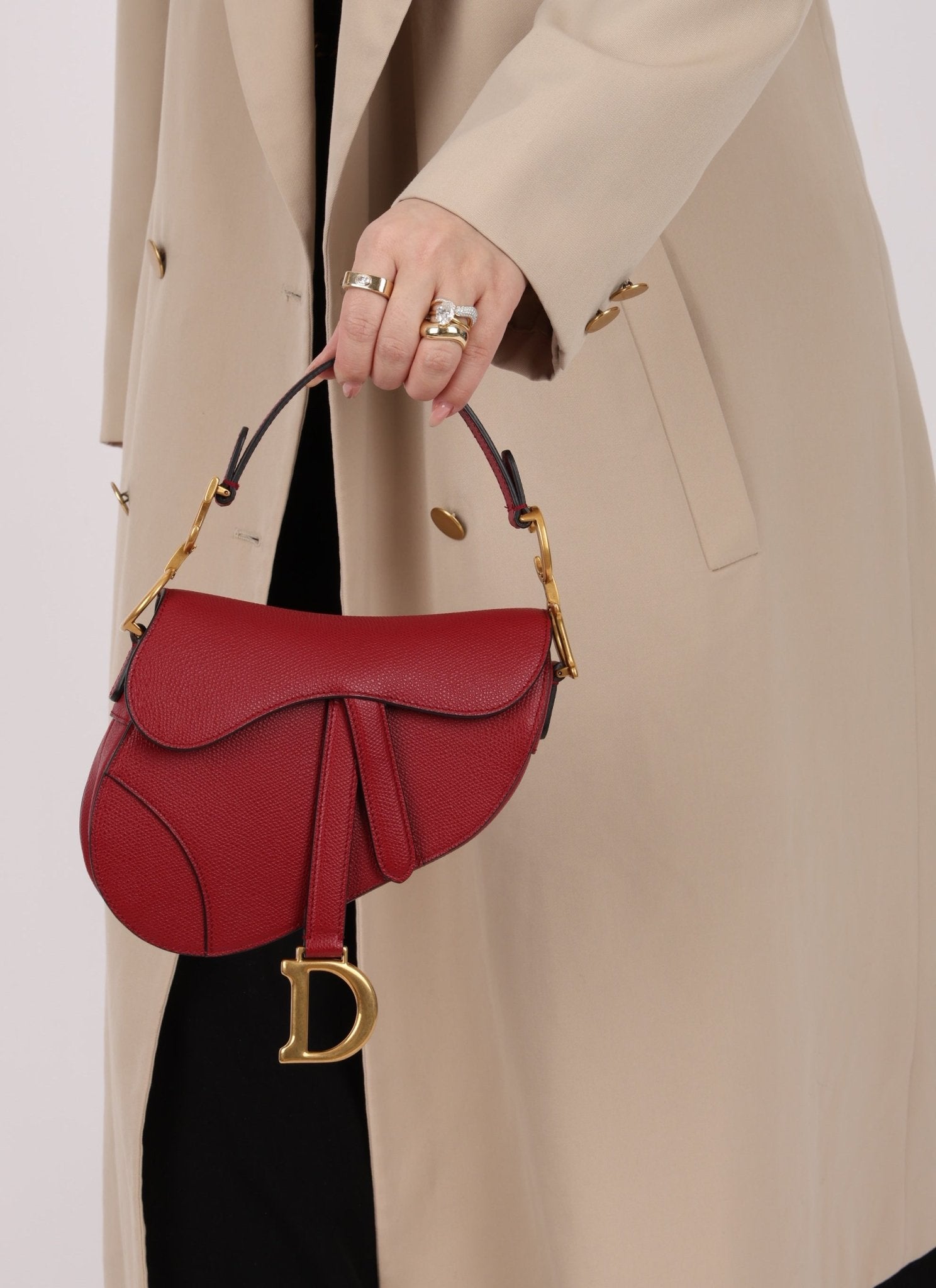 Dior 2019 Grained Calfskin Mini Saddle - FashioNica