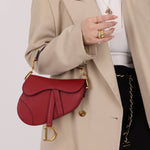 Dior 2019 Grained Calfskin Mini Saddle - FashioNica