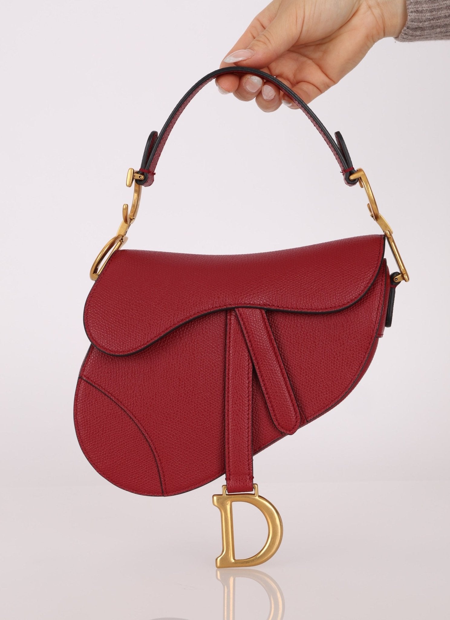 Dior 2019 Grained Calfskin Mini Saddle - FashioNica