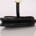 Dior 2019 Grained Leather Mini Saddle w/ Guitar Strap - FashioNica
