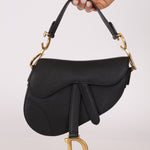 Dior 2019 Grained Leather Mini Saddle w/ Guitar Strap - FashioNica