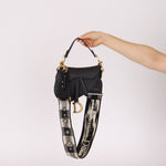 Dior 2019 Grained Leather Mini Saddle w/ Guitar Strap - FashioNica