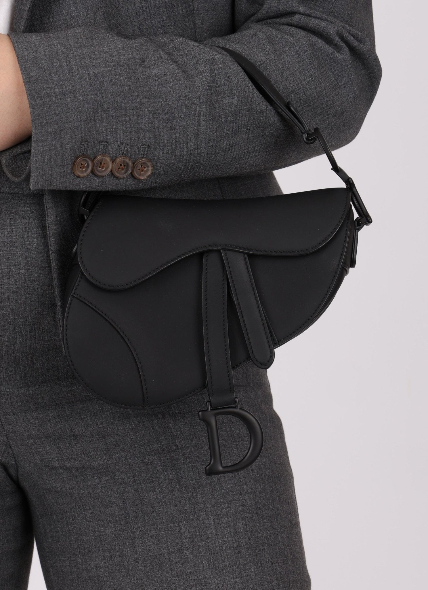 Dior 2019 Leather UltraMatte Mini Saddle Bag - FashioNica