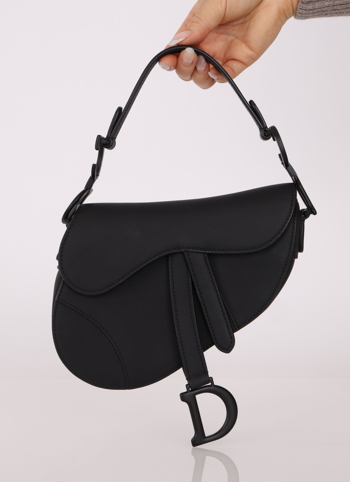 Dior 2019 Leather UltraMatte Mini Saddle Bag - FashioNica