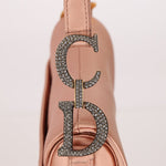 Dior 2019 Light Pink Satin Mini Saddle Bag - FashioNica