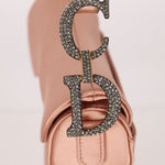 Dior 2019 Light Pink Satin Mini Saddle Bag - FashioNica