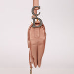 Dior 2019 Light Pink Satin Mini Saddle Bag - FashioNica