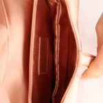 Dior 2019 Light Pink Satin Mini Saddle Bag - FashioNica