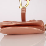 Dior 2019 Light Pink Satin Mini Saddle Bag - FashioNica