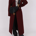 Dior 2019 Oblique Black Medium Saddle w Dior Guitar Strap - FashioNica