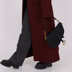 Dior 2019 Oblique Black Medium Saddle w Dior Guitar Strap - FashioNica