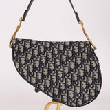 Dior 2019 Oblique Medium Saddle with Dior Guitar Strap - FashioNica