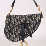 Dior 2019 Oblique Medium Saddle with Dior Guitar Strap - FashioNica