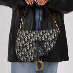 Dior 2019 Oblique Medium Saddle with Dior Guitar Strap - FashioNica