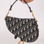 Dior 2019 Oblique Mini Saddle Bag with Guitar Strap - FashioNica