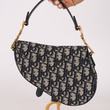 Dior 2019 Oblique Mini Saddle Bag with Guitar Strap - FashioNica