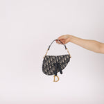 Dior 2019 Oblique Mini Saddle Bag with Guitar Strap - FashioNica