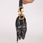 Dior 2019 Oblique Mini Saddle Bag with Guitar Strap - FashioNica