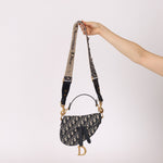 Dior 2019 Oblique Mini Saddle Bag with Guitar Strap - FashioNica