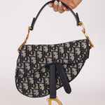 Dior 2019 Oblique Mini Saddle Bag with Guitar Strap - FashioNica