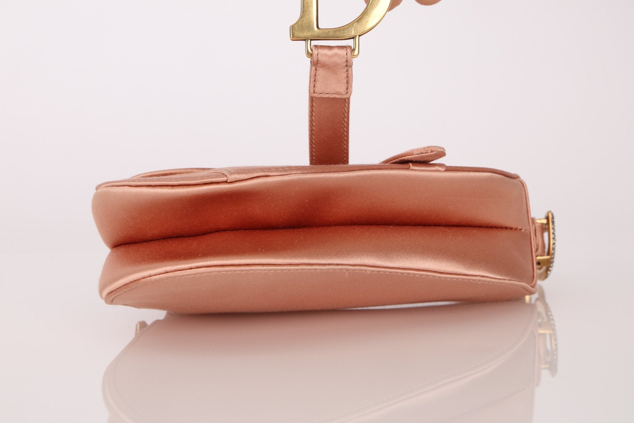 Dior 2019 Satin Blush Mini Saddle - FashioNica