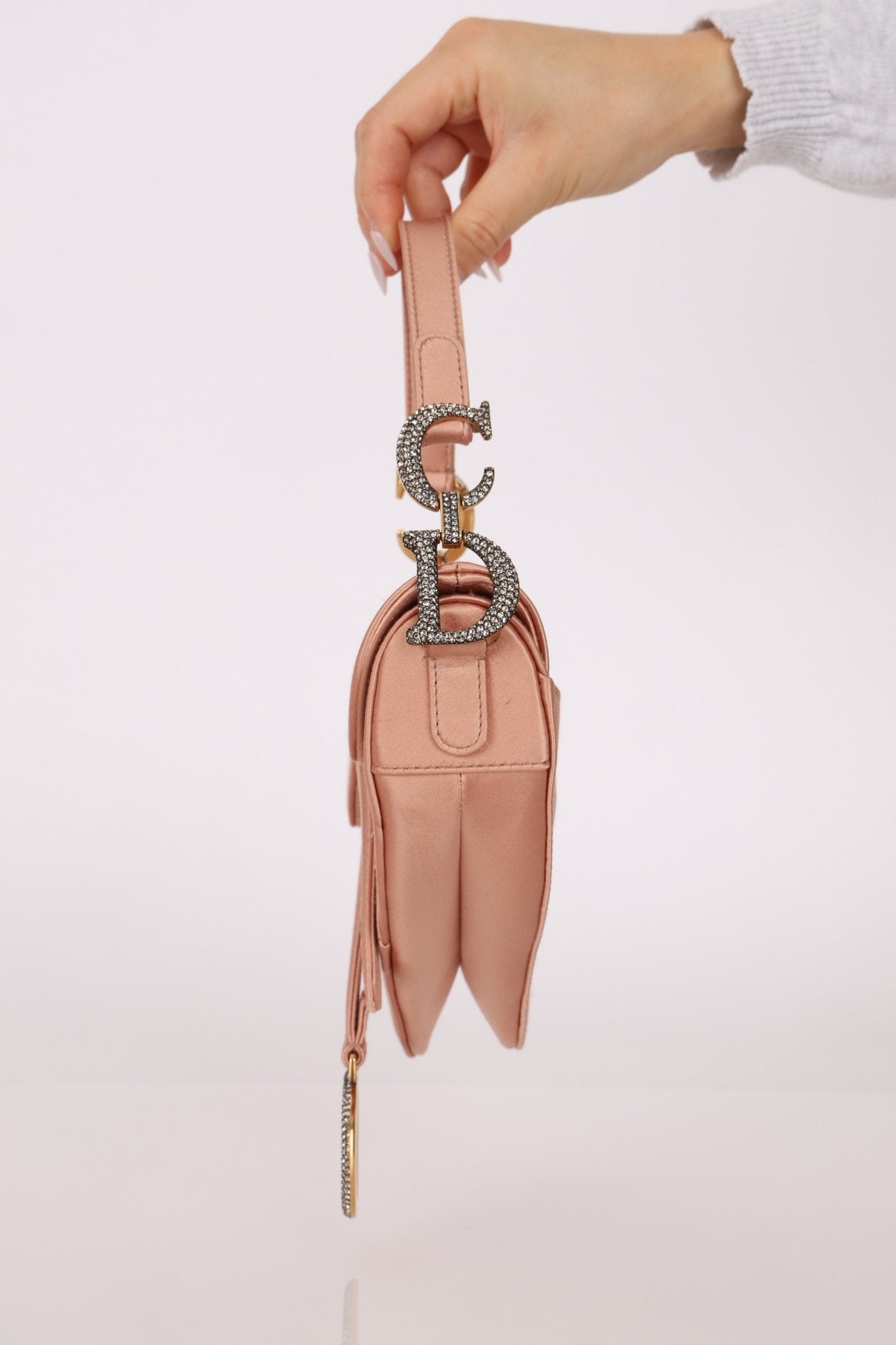 Dior 2019 Satin Blush Mini Saddle - FashioNica