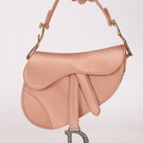 Dior 2019 Satin Blush Mini Saddle - FashioNica