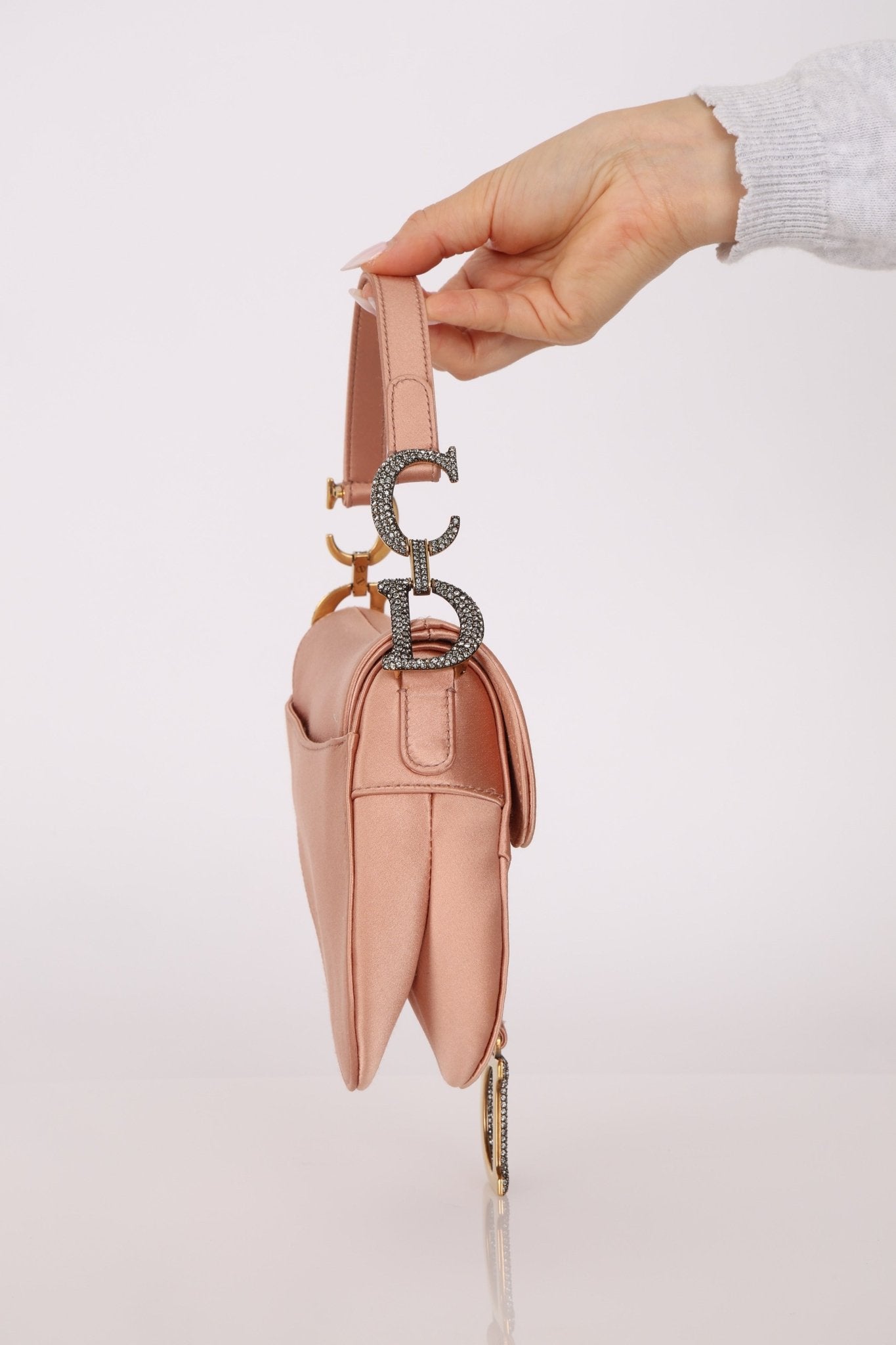 Dior 2019 Satin Blush Mini Saddle - FashioNica