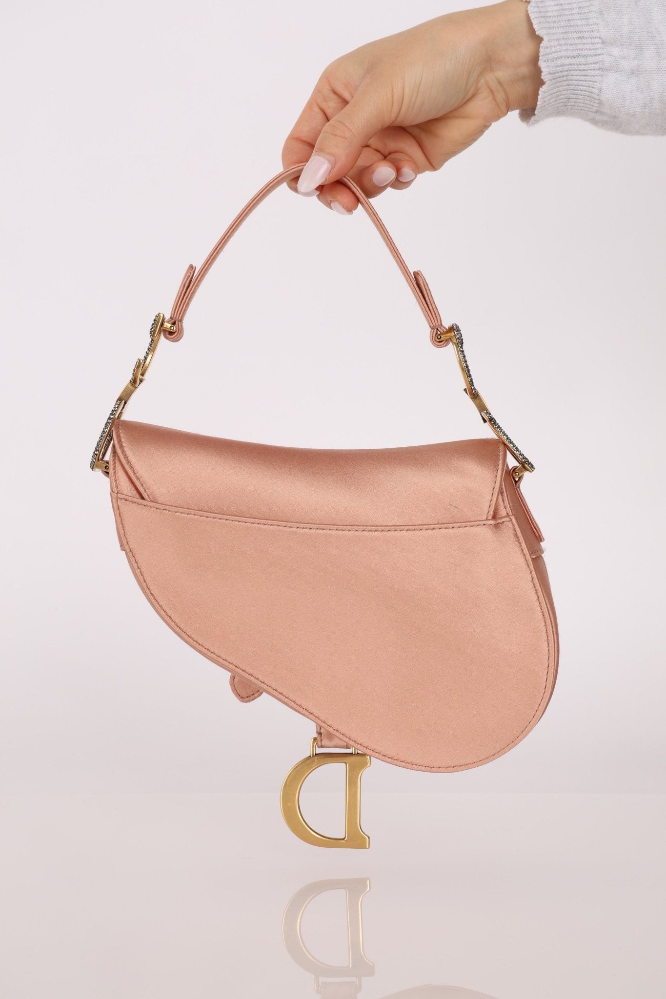 Dior 2019 Satin Blush Mini Saddle - FashioNica