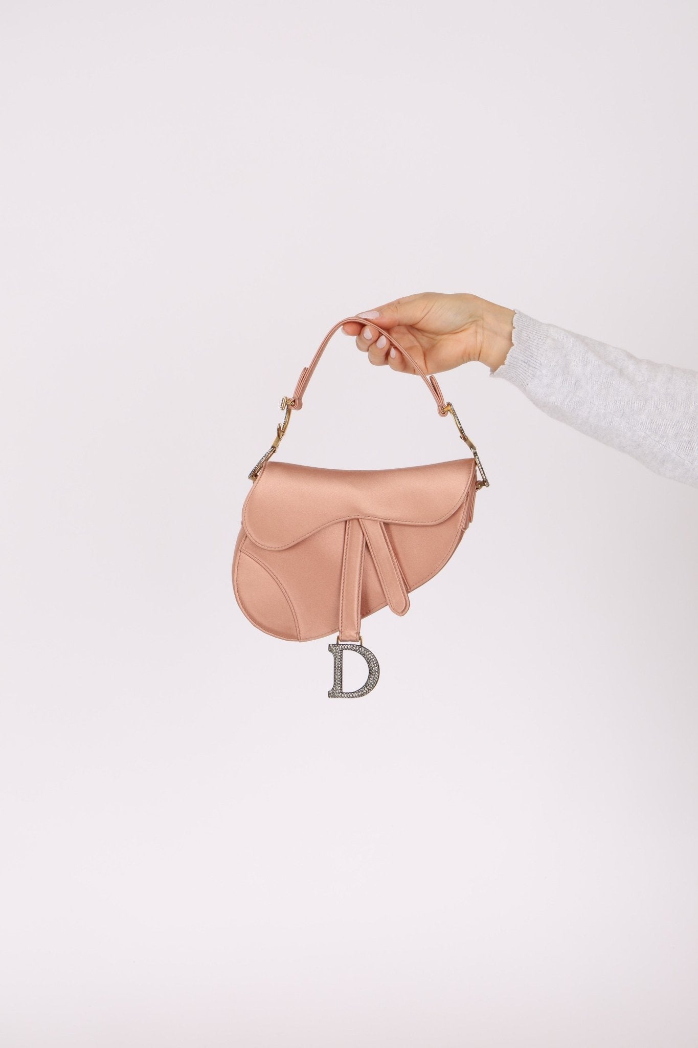 Dior 2019 Satin Blush Mini Saddle - FashioNica