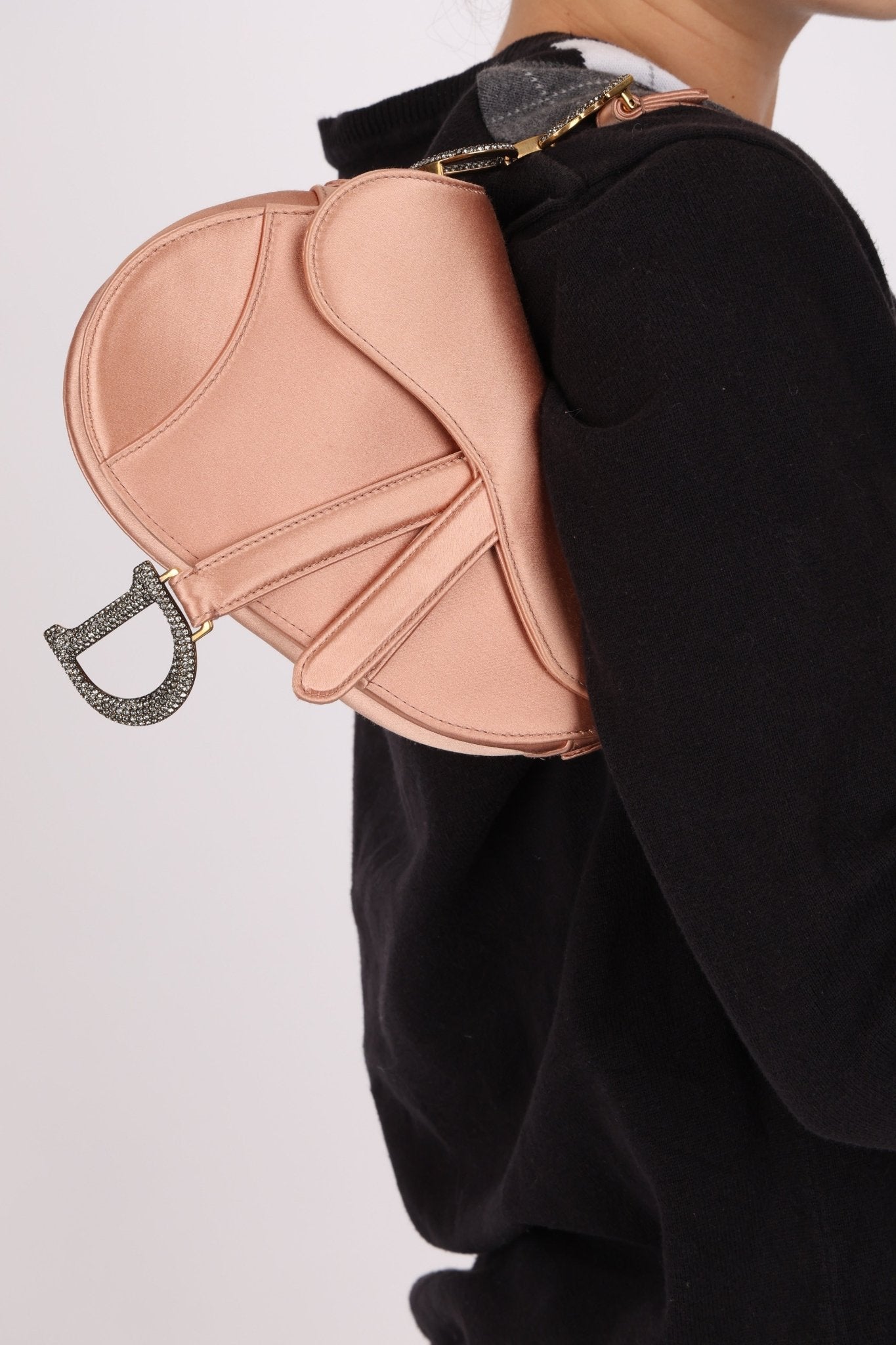 Dior 2019 Satin Blush Mini Saddle - FashioNica