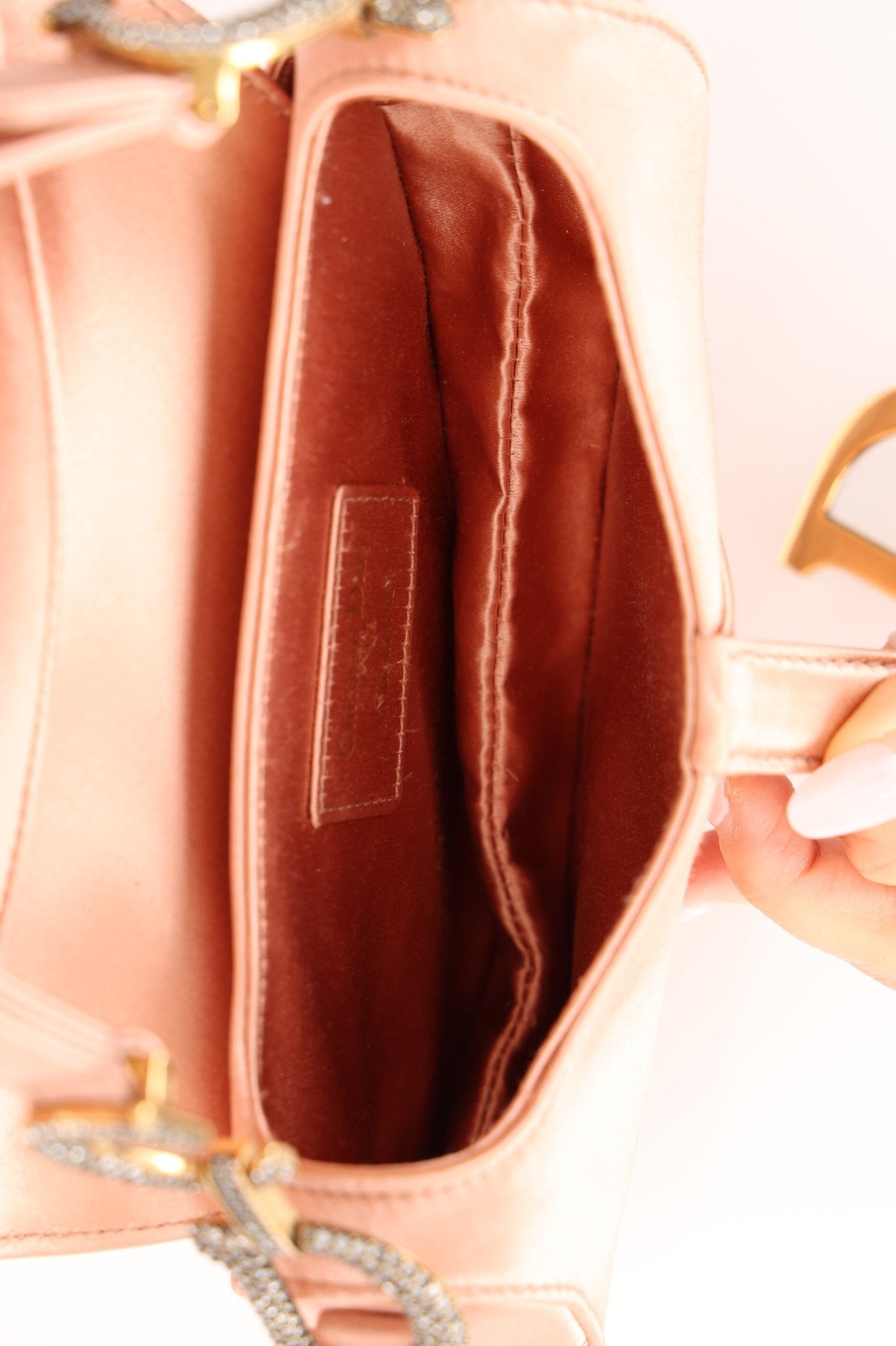 Dior 2019 Satin Blush Mini Saddle - FashioNica