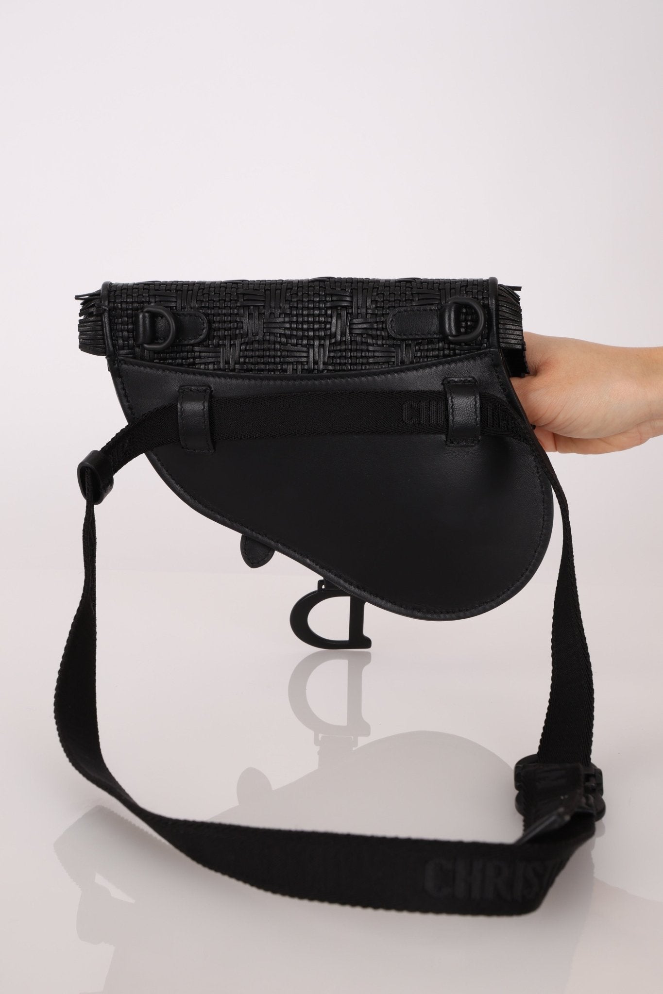 Dior 2019 Woven Saddle Belt Bag - FashioNica