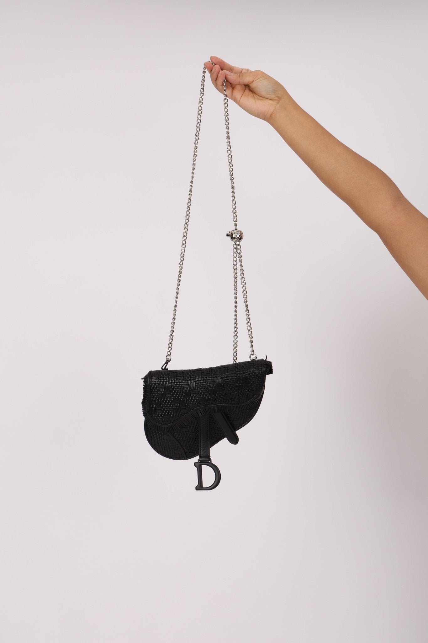 Dior 2019 Woven Saddle Belt Bag - FashioNica