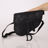 Dior 2019 Woven Saddle Belt Bag - FashioNica