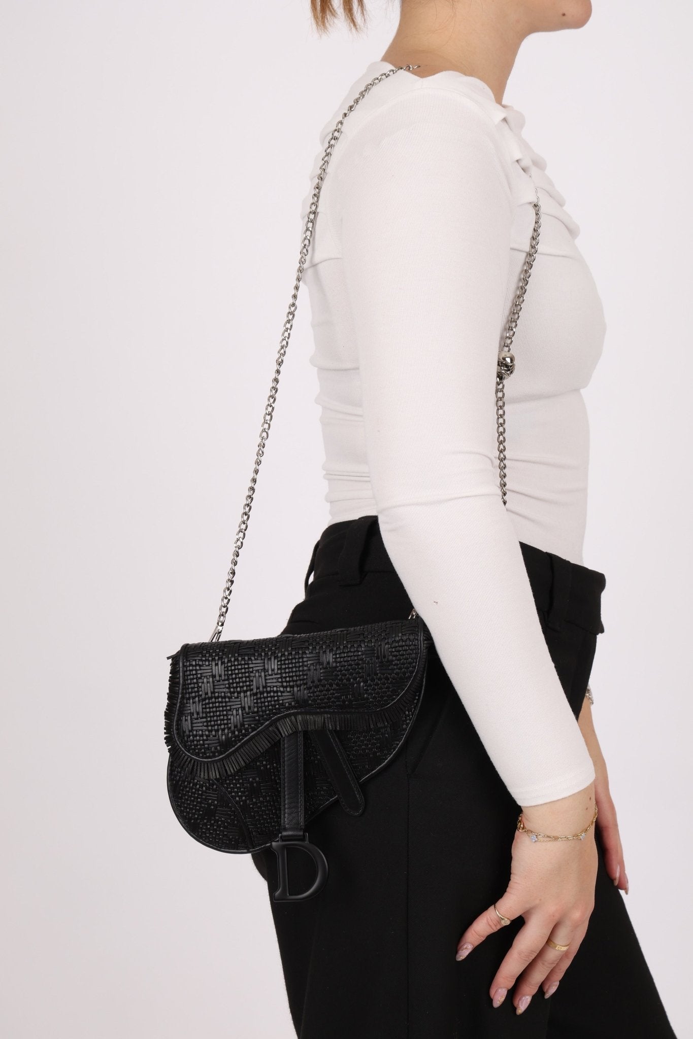 Dior 2019 Woven Saddle Belt Bag - FashioNica