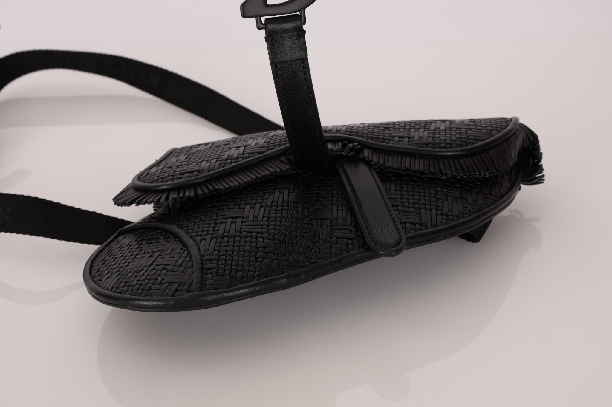Dior 2019 Woven Saddle Belt Bag - FashioNica