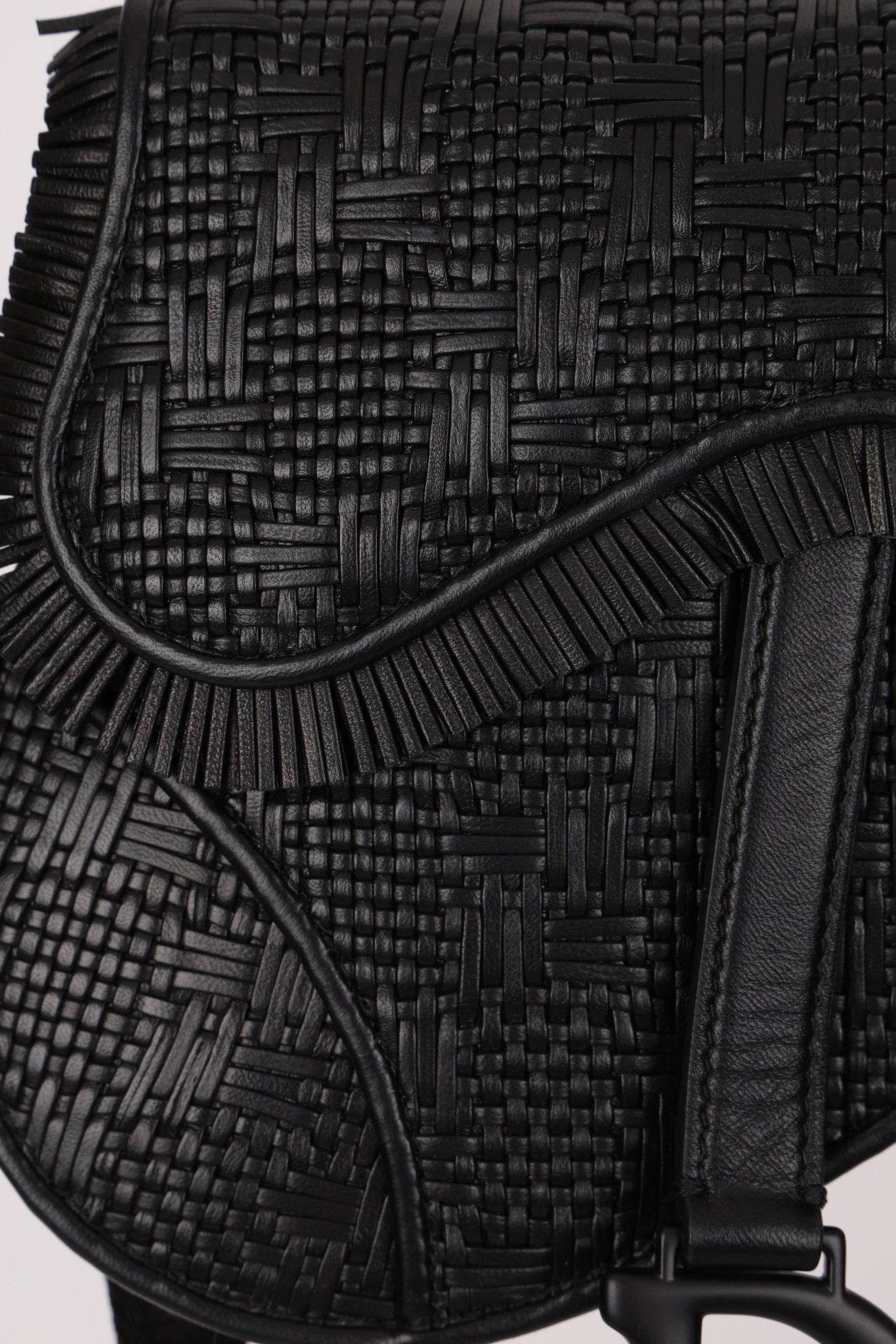 Dior 2019 Woven Saddle Belt Bag - FashioNica